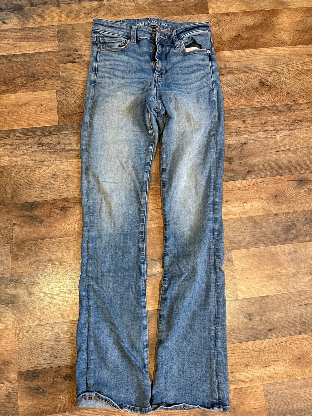American Eagle Outfitters Women's Blue Boot-Cut Jeans